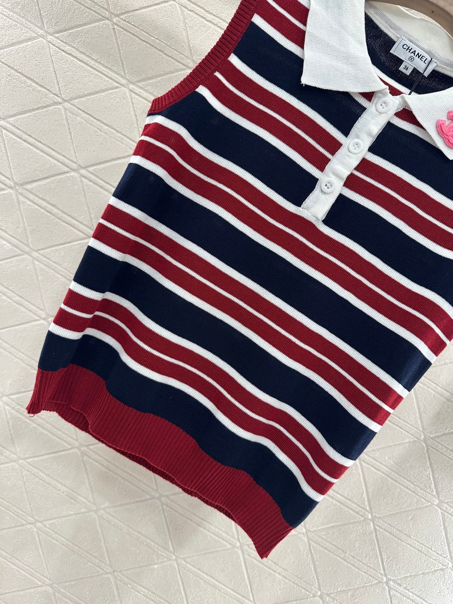 C 25 new product Lapel knitted vest