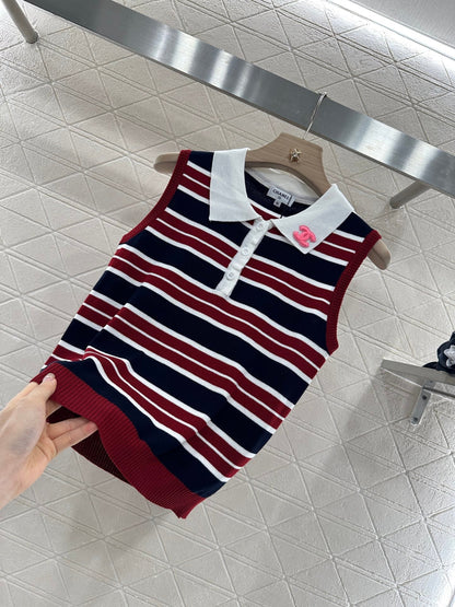 C 25 new product Lapel knitted vest