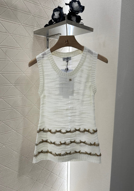 C 25 new product Embroidered knitted vest