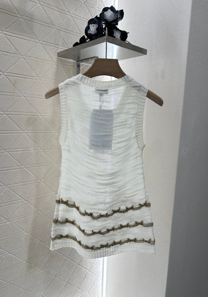 C 25 new product Embroidered knitted vest