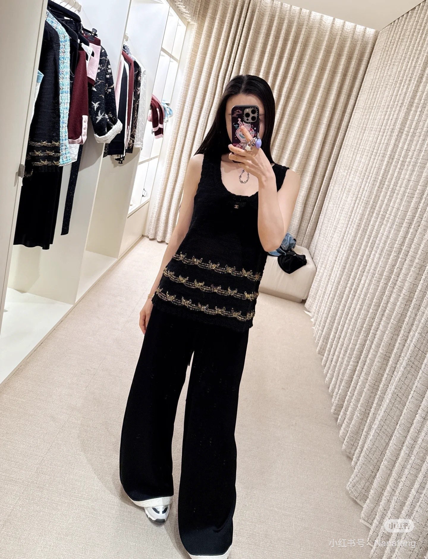 C 25 new product Embroidered knitted vest