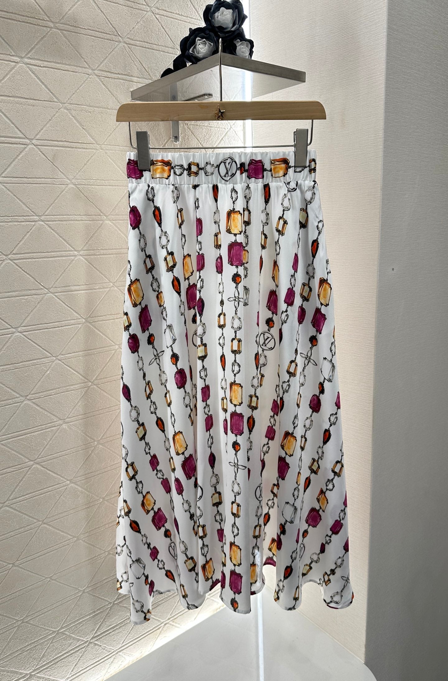 L 25 new product Printed gemstone skirt