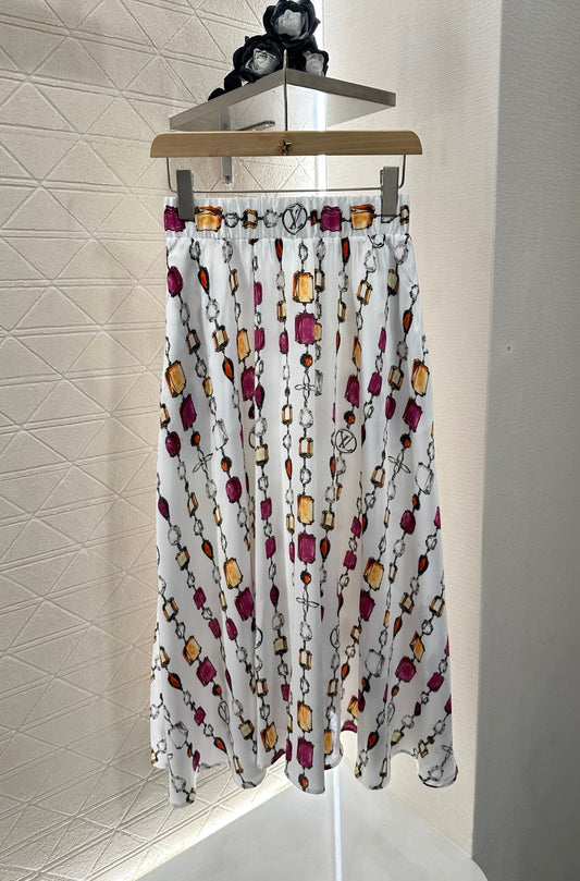 L 25 new product Printed gemstone skirt