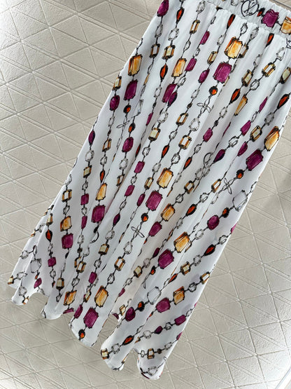 L 25 new product Printed gemstone skirt