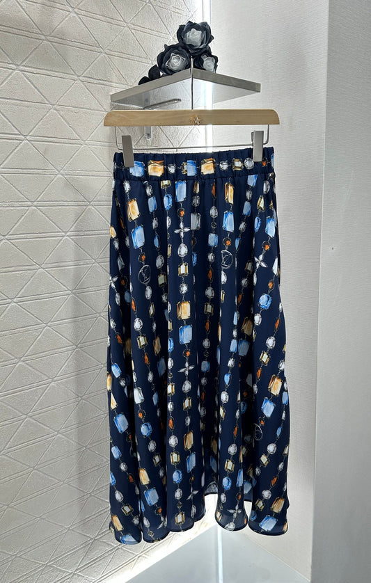 L 25 new product Printed gemstone skirt