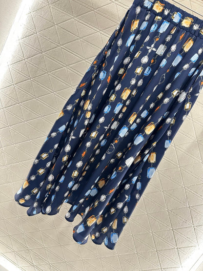 L 25 new product Printed gemstone skirt