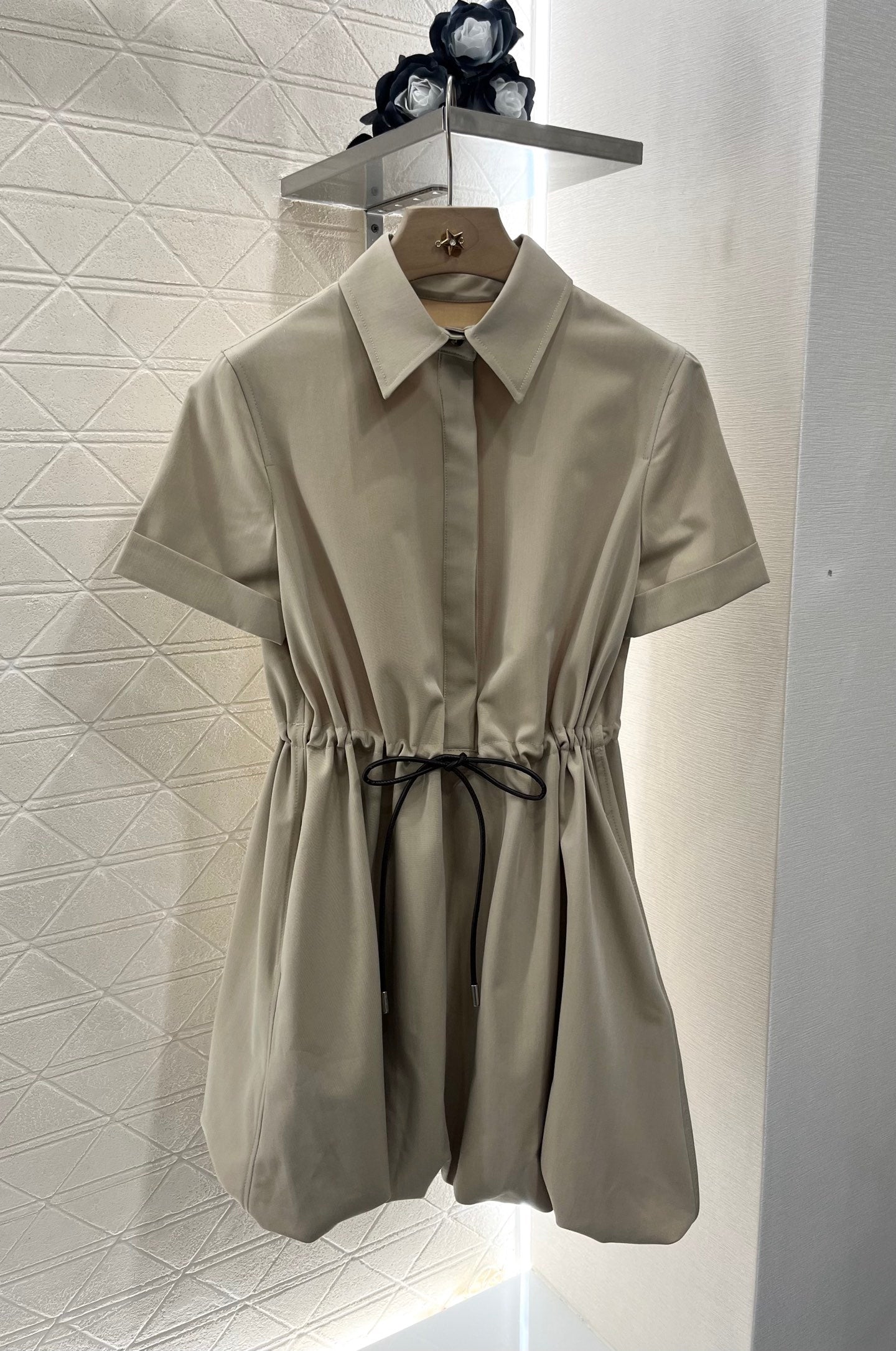 LO 25 new product Drawstring flower bud dress