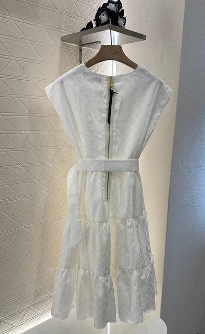 L 25 new arrival Belt sleeveless dress