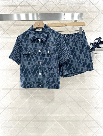 F 2025 new products Jacket and shorts set