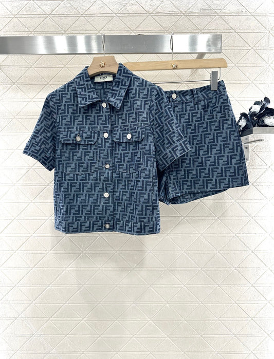 F 2025 new products Jacket and shorts set