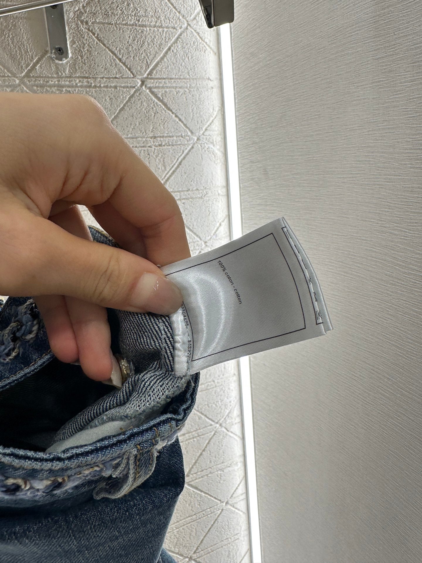 C 2025 new product Denim skirt with hem