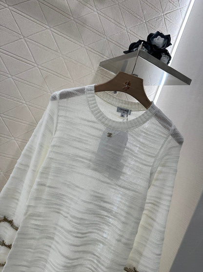 C 2025 new product Embroidered knitted dress