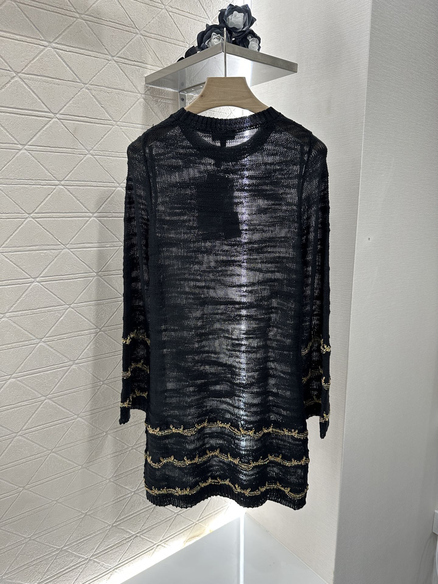 C 2025 new product Embroidered knitted dress
