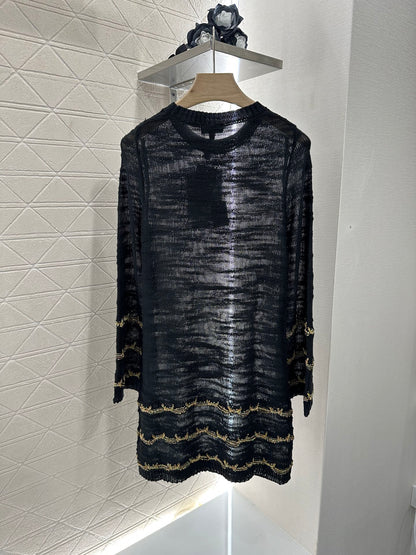 C 2025 new product Embroidered knitted dress