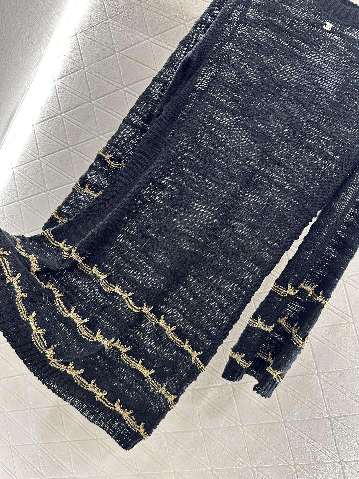 C 2025 new product Embroidered knitted dress