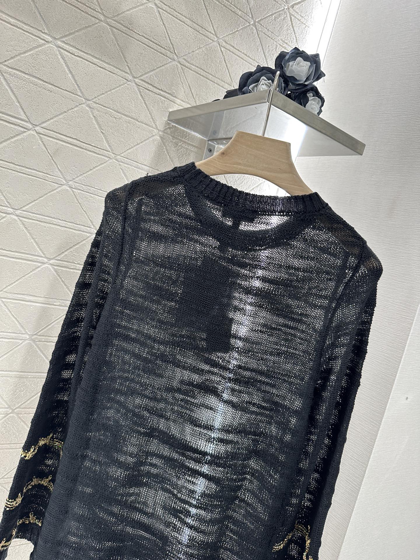 C 2025 new product Embroidered knitted dress