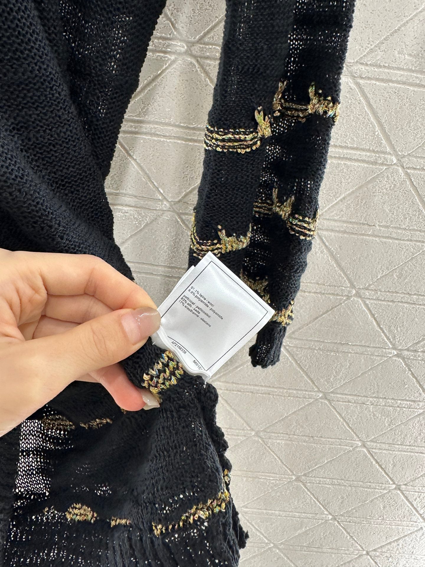 C 2025 new product Embroidered knitted dress
