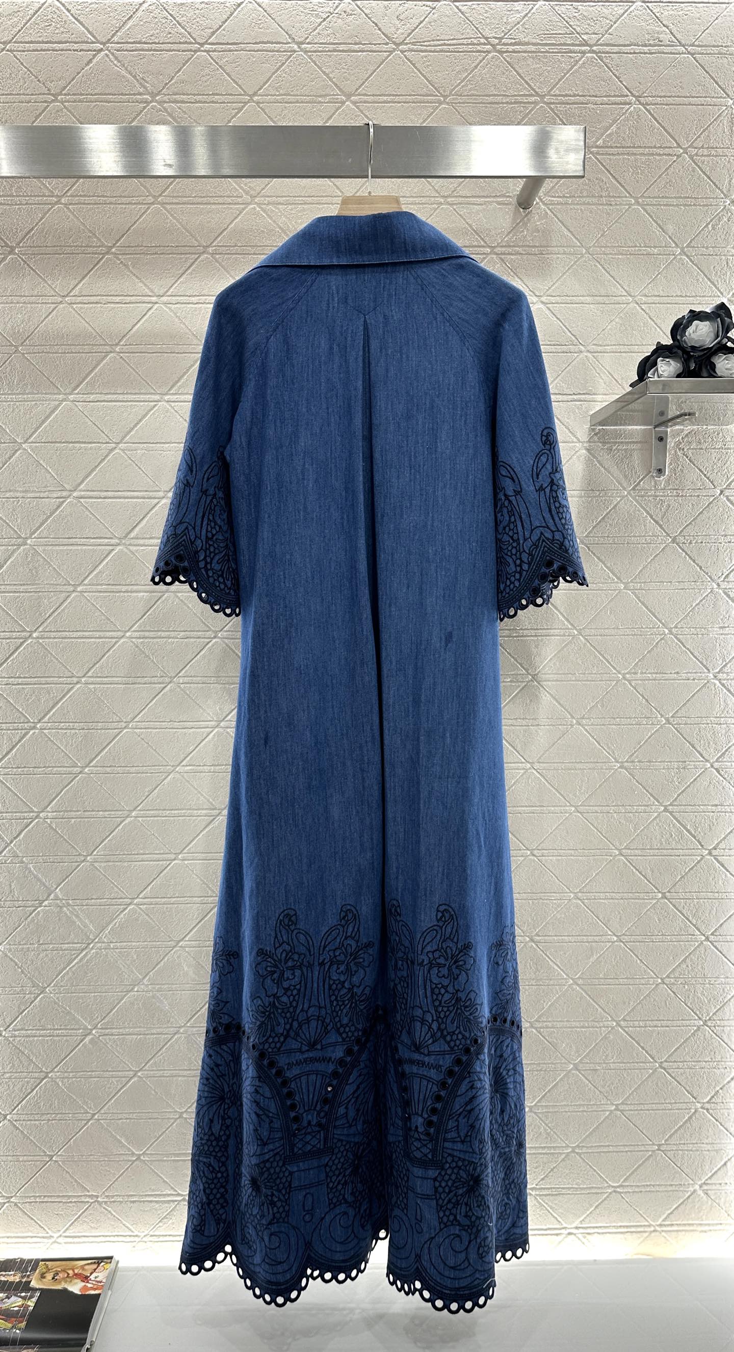 Z New Arrival Embroidered Denim Dress