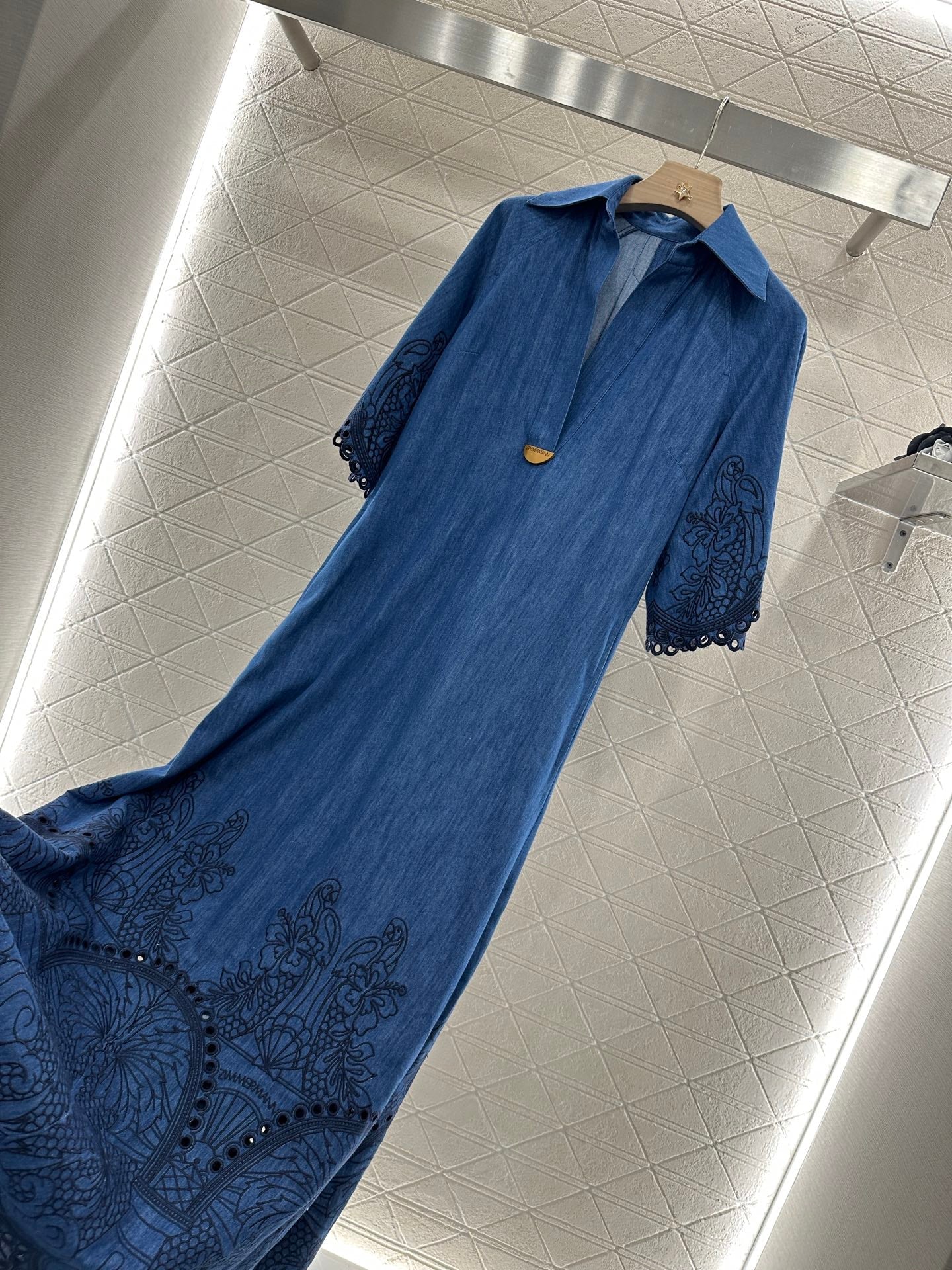 Z New Arrival Embroidered Denim Dress