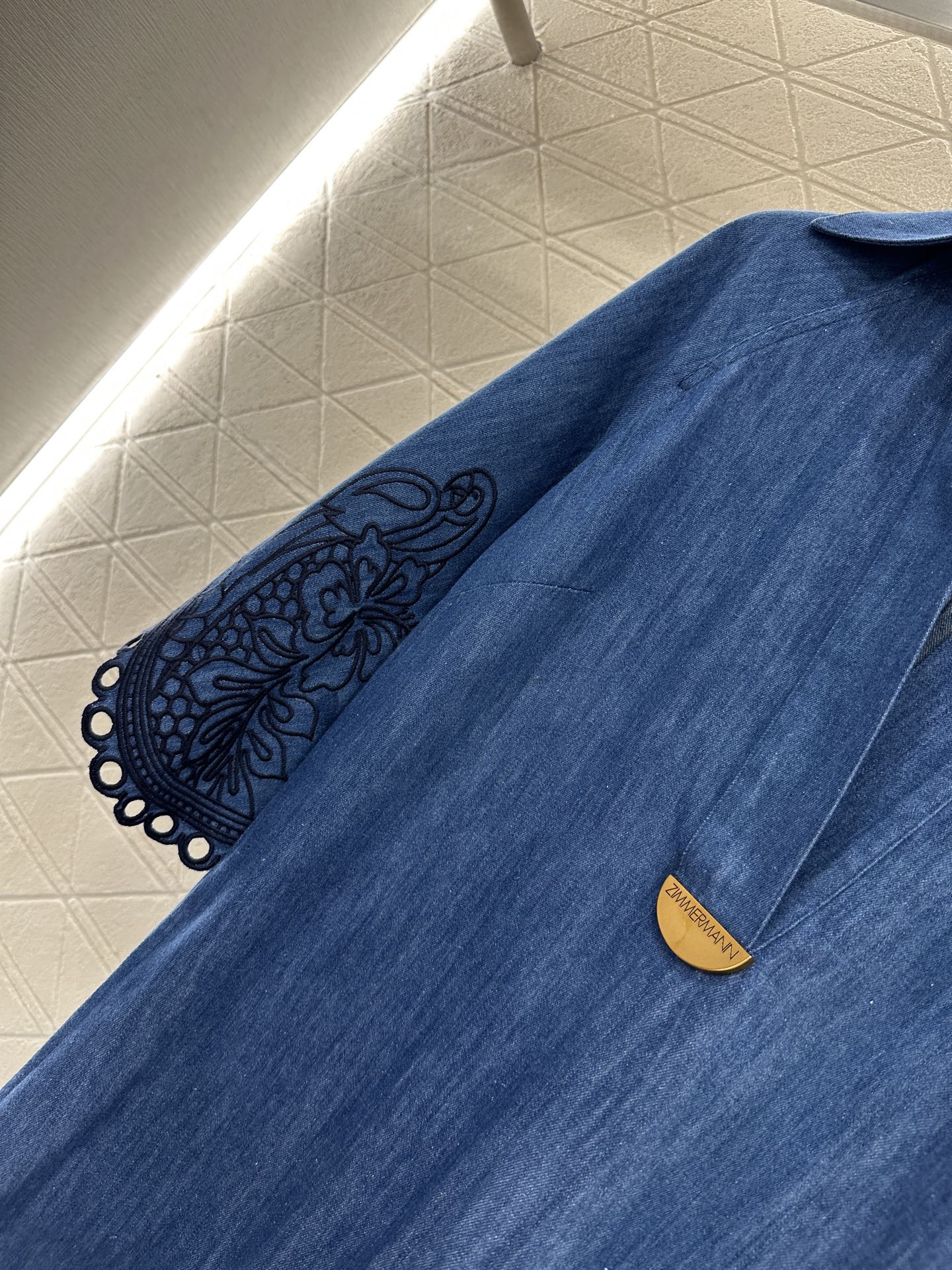 Z New Arrival Embroidered Denim Dress