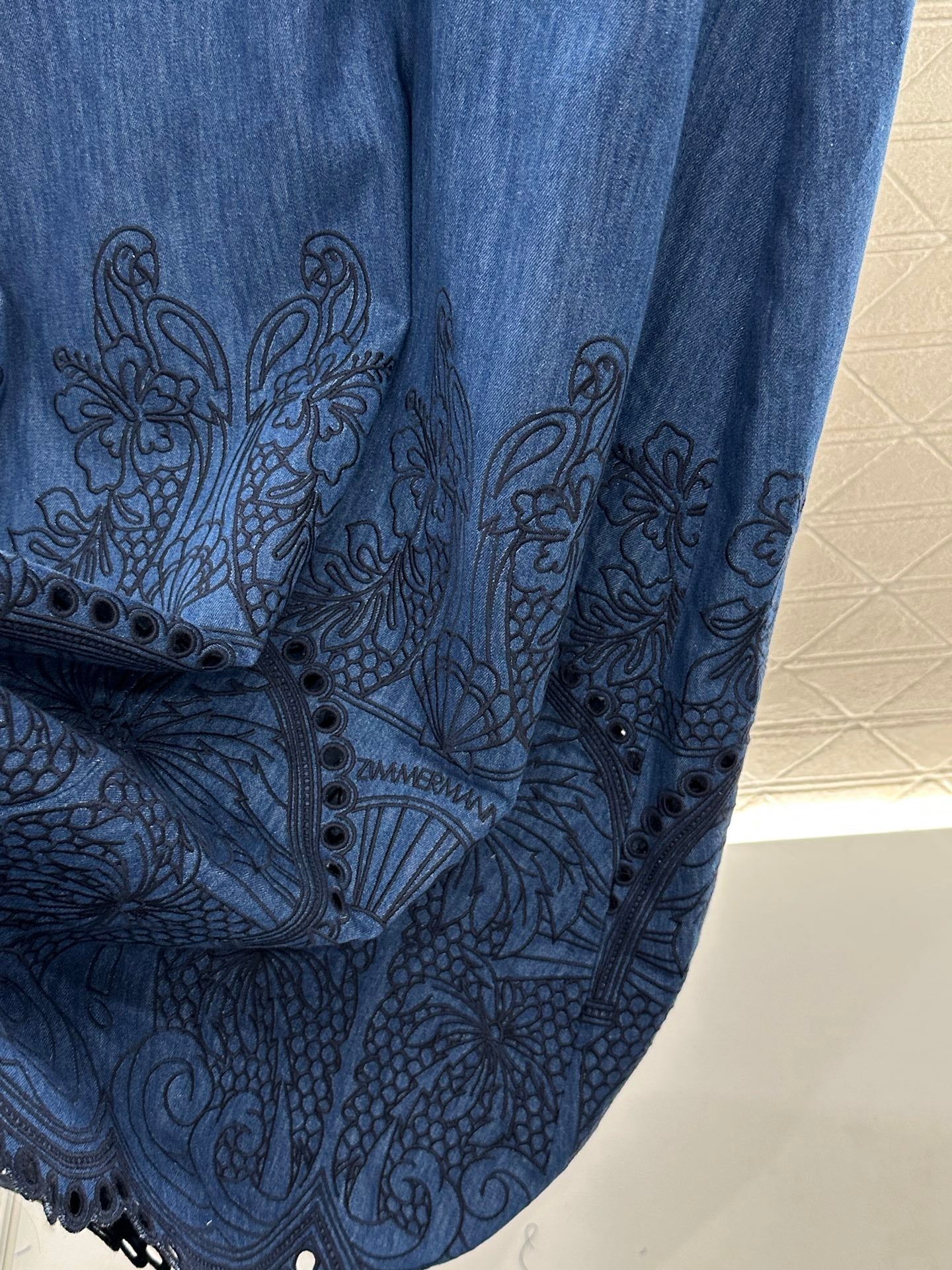 Z New Arrival Embroidered Denim Dress