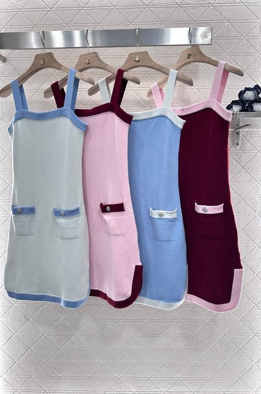 C 2025 new product Knitted suspender skirt