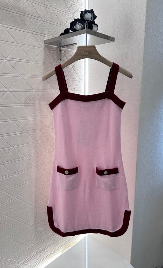 C 2025 new product Knitted suspender skirt