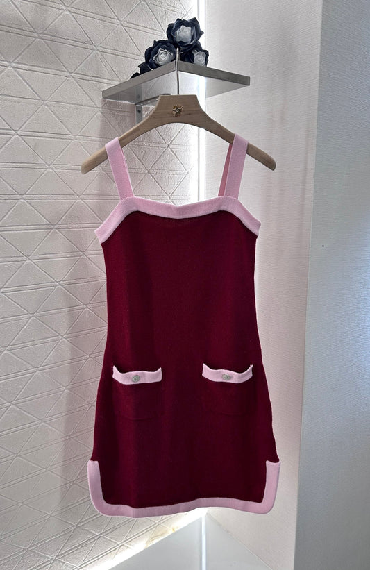 C 2025 new product Knitted suspender skirt
