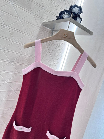 C 2025 neues Produkt Gestrickter Hosenträgerrock 