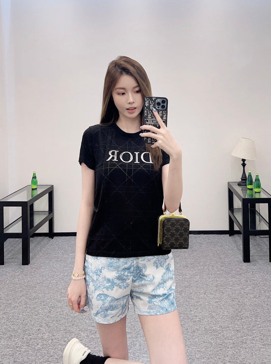 D 2025 new product Diamond short sleeves