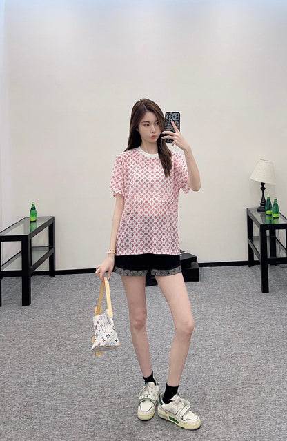 L 2025 new product Transparent short sleeves