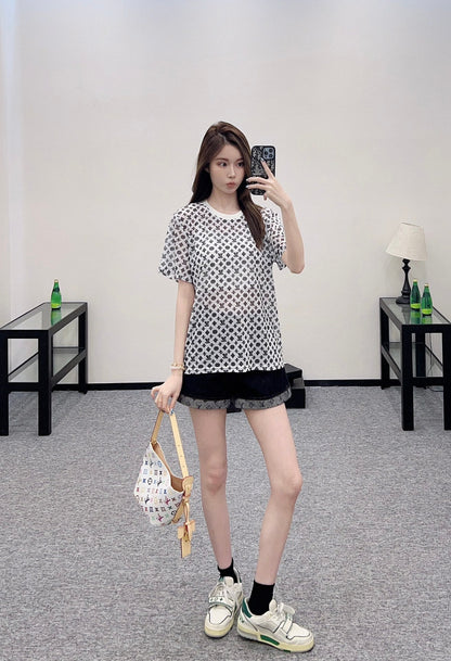L 2025 new product Transparent short sleeves