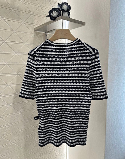 L 2025 new products Knitted short sleeves