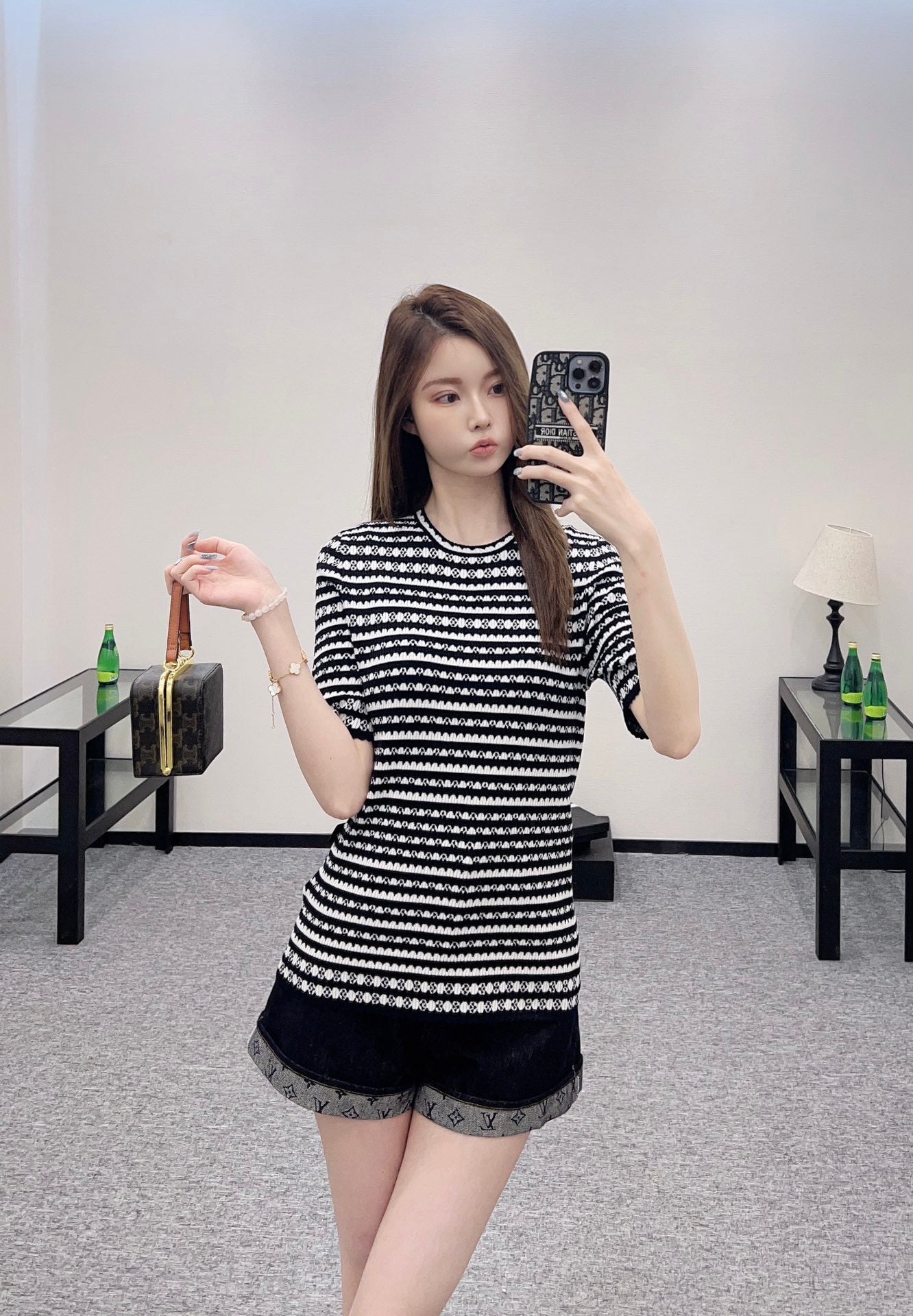 L 2025 new products Knitted short sleeves