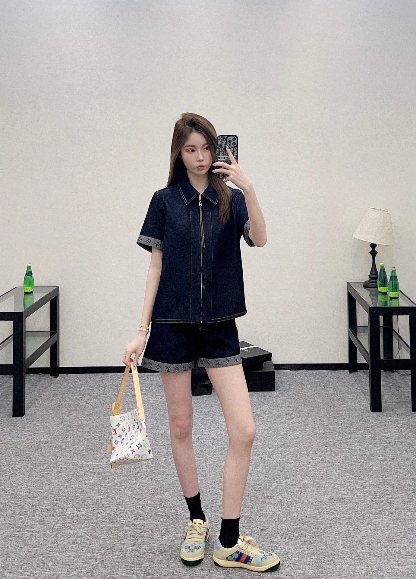 L 2025 new products Jacket and shorts set