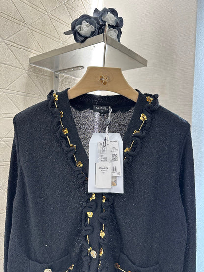 C 2024 new product Beaded knitted cardigan