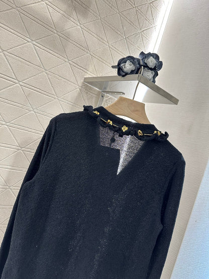 C 2024 new product Beaded knitted cardigan