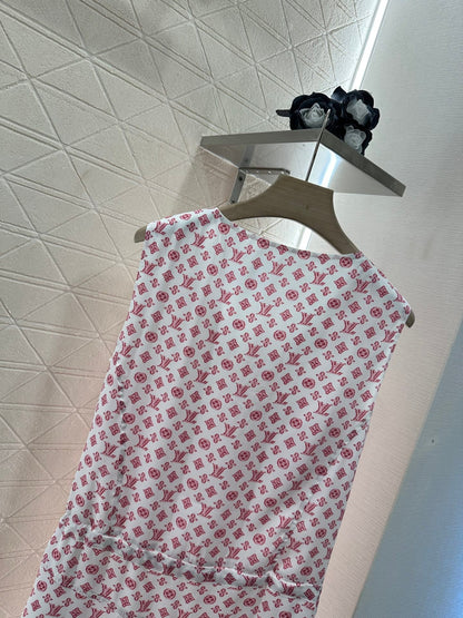 L 2025 new product Drawstring vest dress