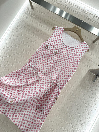 L 2025 new product Drawstring vest dress