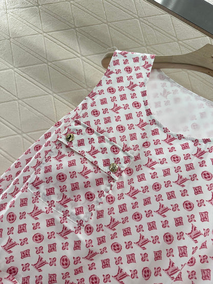 L 2025 new product Drawstring vest dress