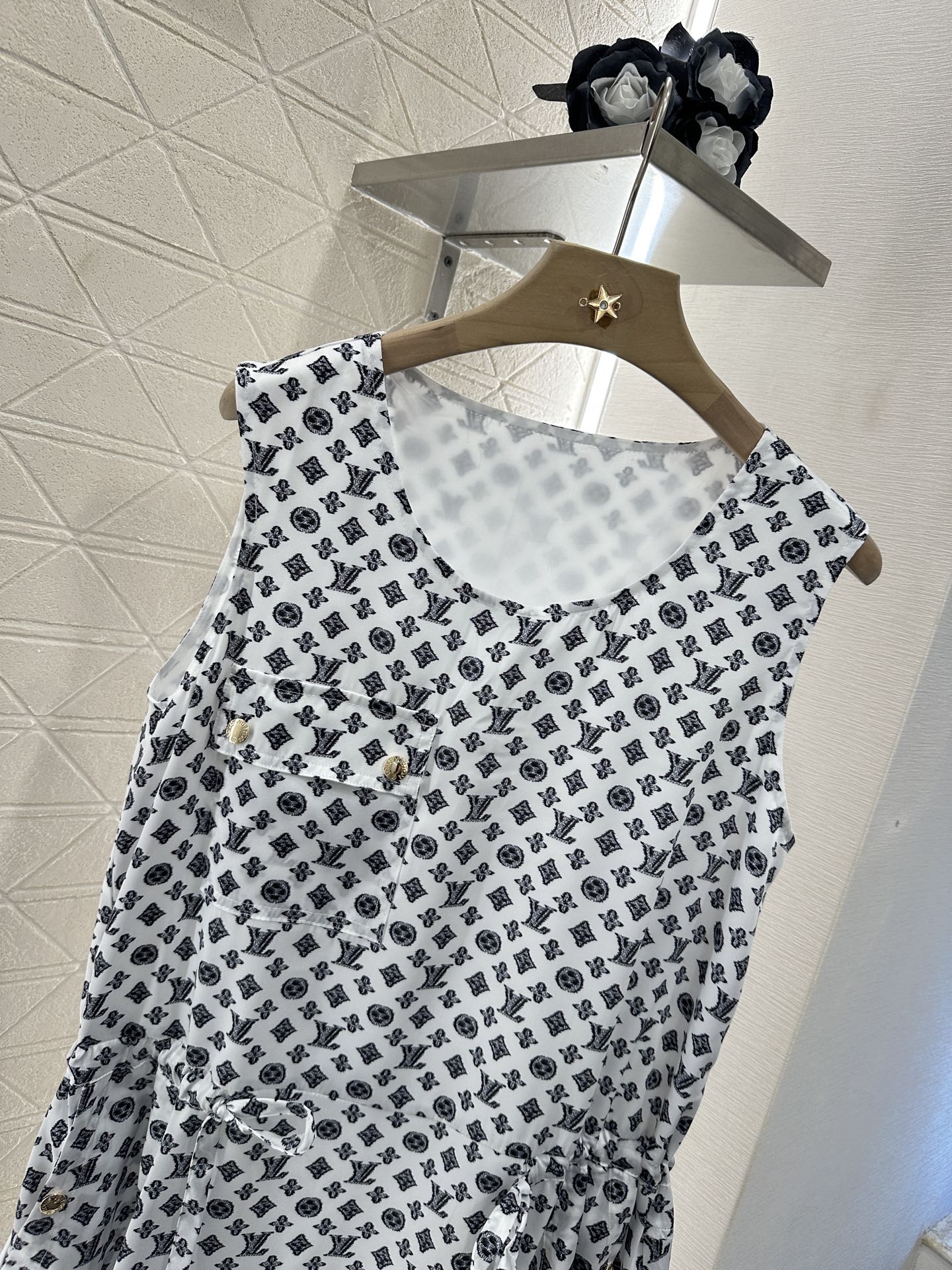 L 2025 new product Drawstring vest dress