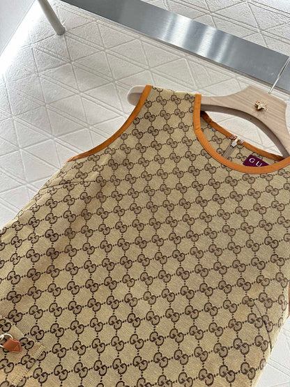 G 2025 new product Jacquard vest dress