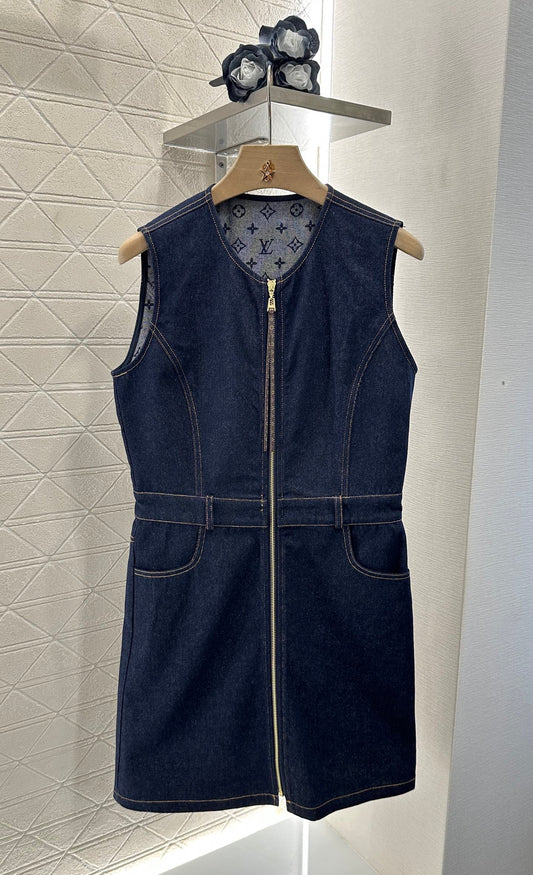 L 2025 new product Denim vest skirt