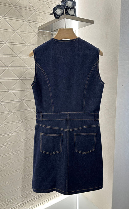 L 2025 new product Denim vest skirt