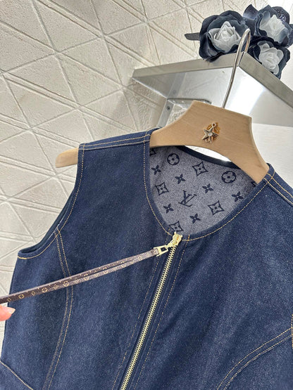 L 2025 new product Denim vest skirt