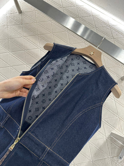 L 2025 new product Denim vest skirt