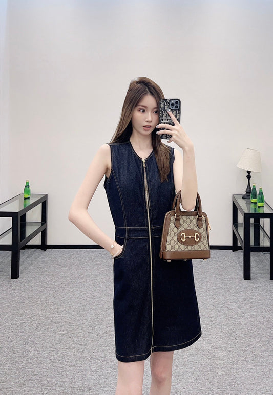 L 2025 new product Denim vest skirt