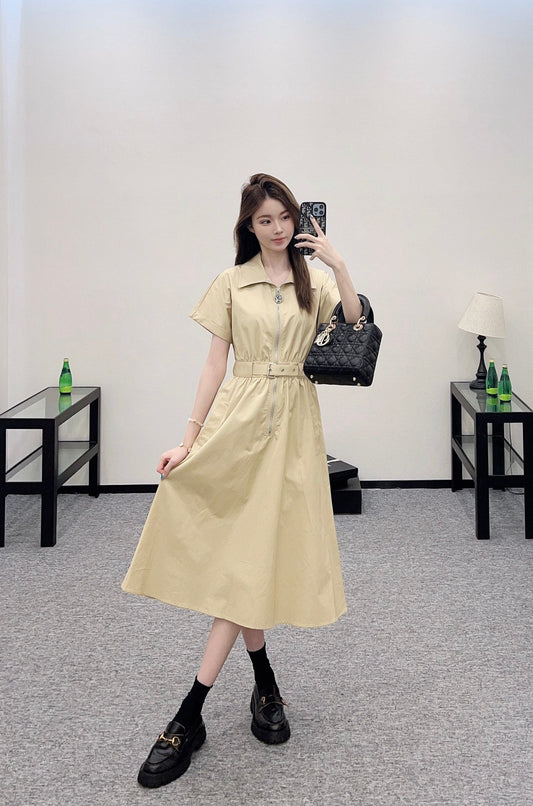 D 2025 new product Lapel dress