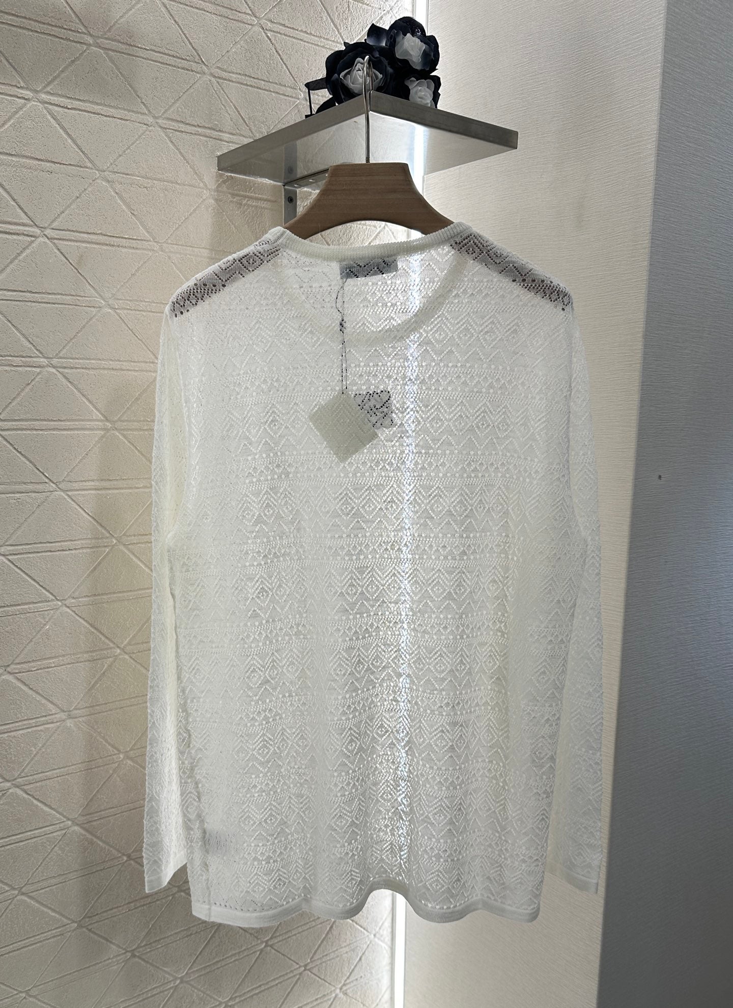Nouveau produit Lo 2025 Manches longues en tricot creux 