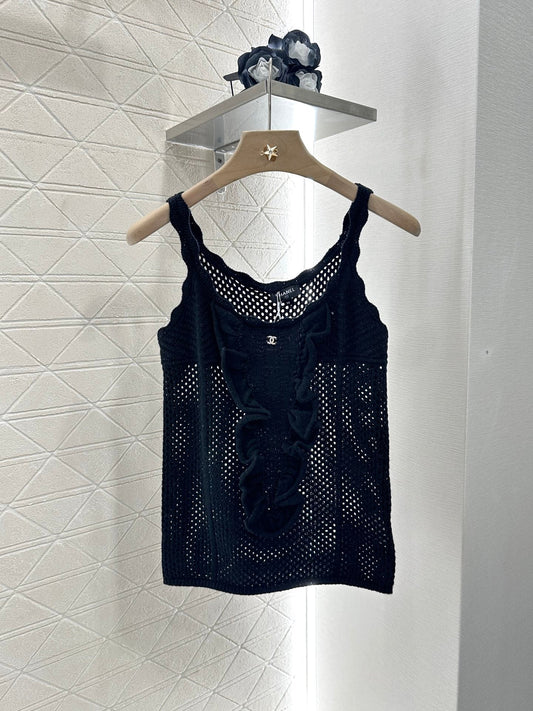 C 2025 new product Hollow knitted vest